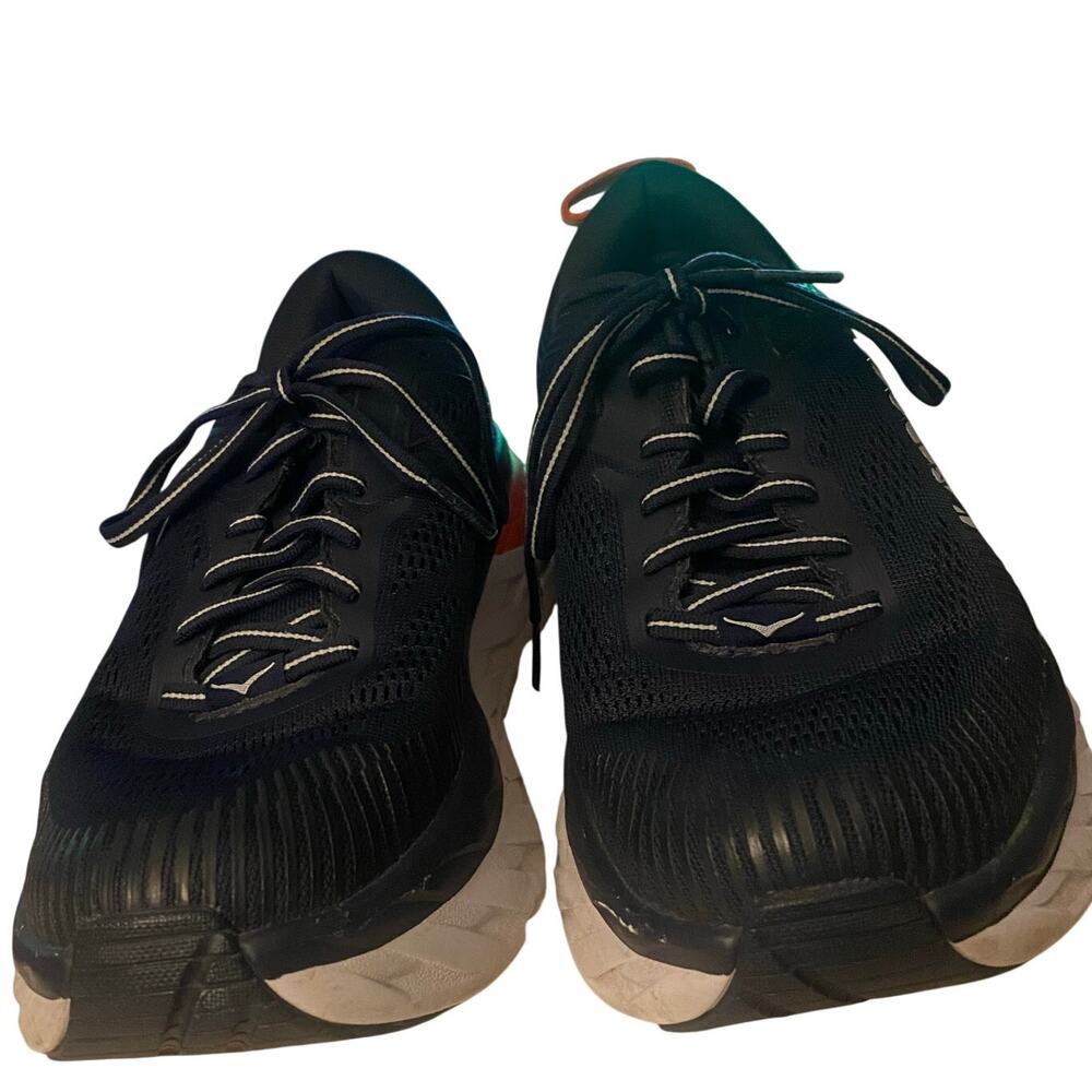 Hoka One One Bondi, Women’s Sneakers, Size 7.5, Navy Blue/Gray/Orange - Picture 6 of 10